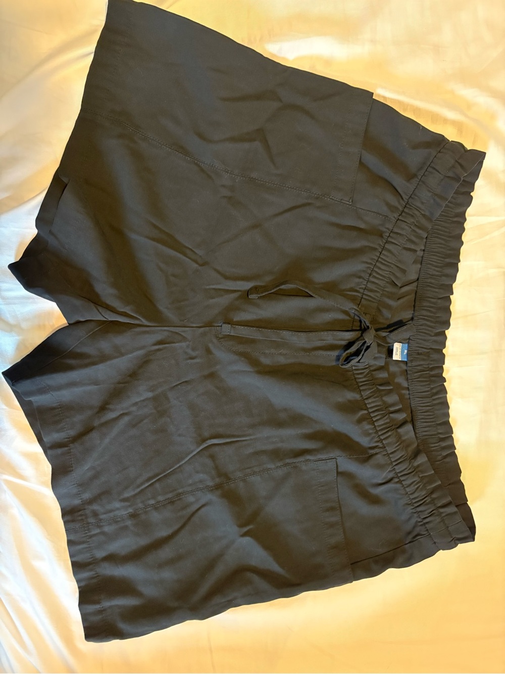 Old Navy Black High-Waist Drawstring Shorts